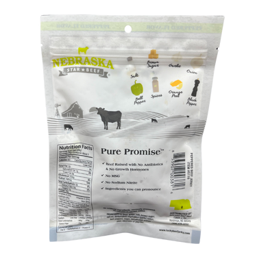 Black Pepper Beef Jerky | 3 oz. Bag | Big, Bold Flavor | Tender Jerky | Made in Holdrege, NE | Nebraska Star Beef